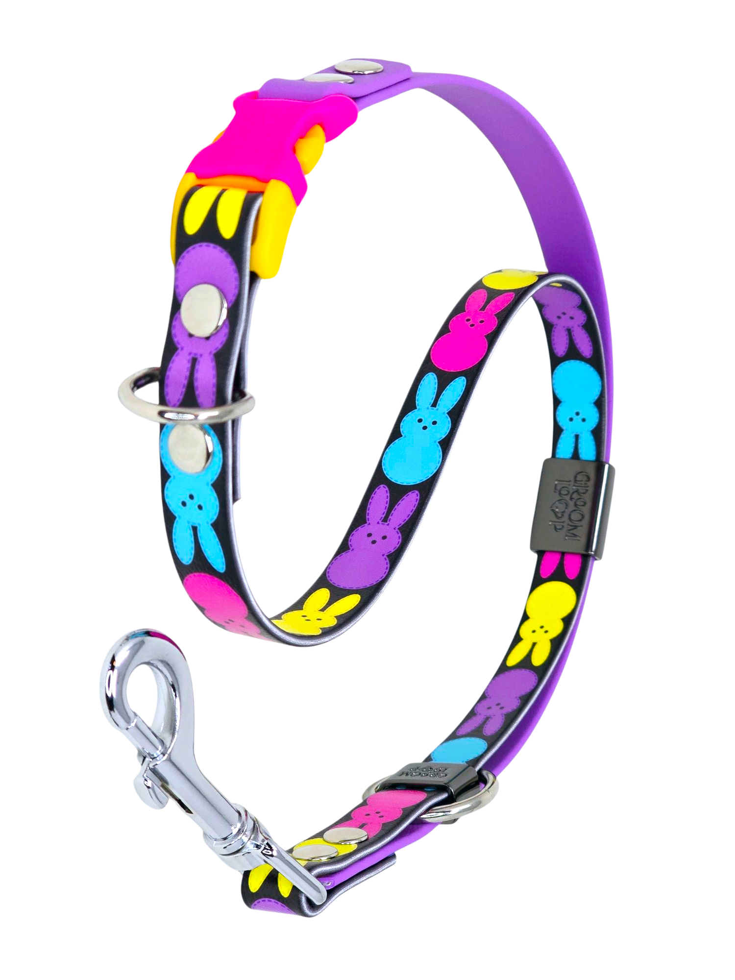 Marshmallow Bunnies BioThane® Grooming Loop